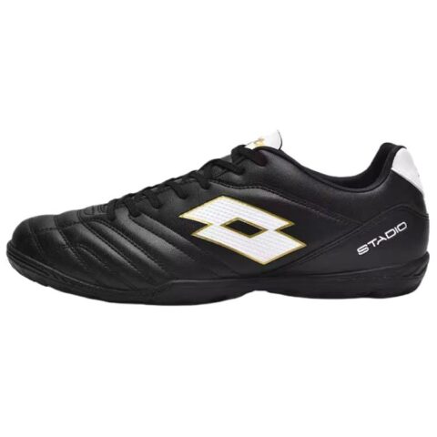 LOTTO SOLISTA Slip Resistant Abrasion Resistant Soccer Shoes Men’s Black