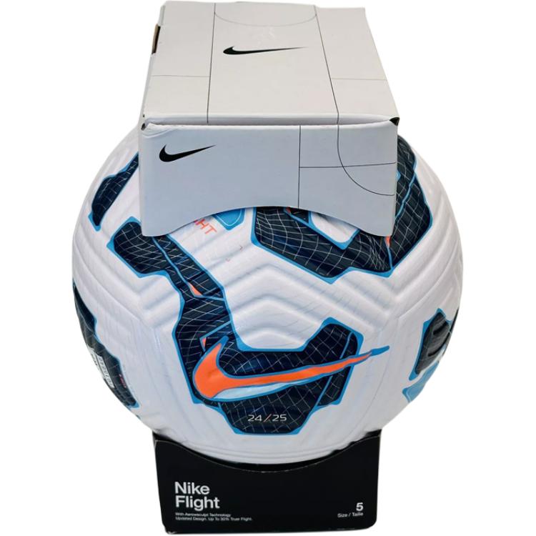 Nike Size 5 Soccer Ball Pu Unisex White Blue