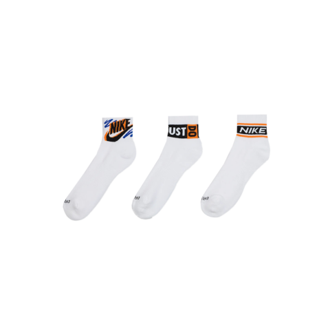 Nike Dri FIT Everyday Crew Socks Unisex 3 Pack Multicolor
