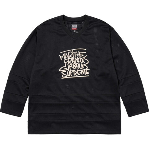Supreme x Marithé + François Girbaud embroidered-logo jersey