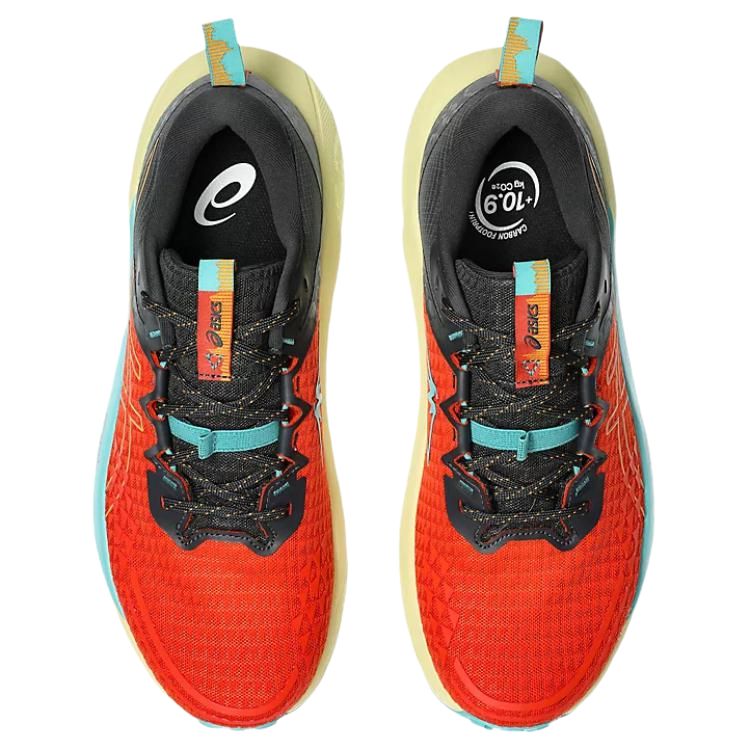 ASICS GEL TRABUCO 13 Trail Running Shoes Men’s Red Orange Blue