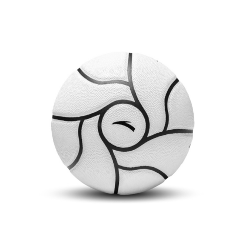 Anta Lingdan Irving Collection Pu Basketball White Black Size 7 Ball Training Competition Unisex China Mainland Version