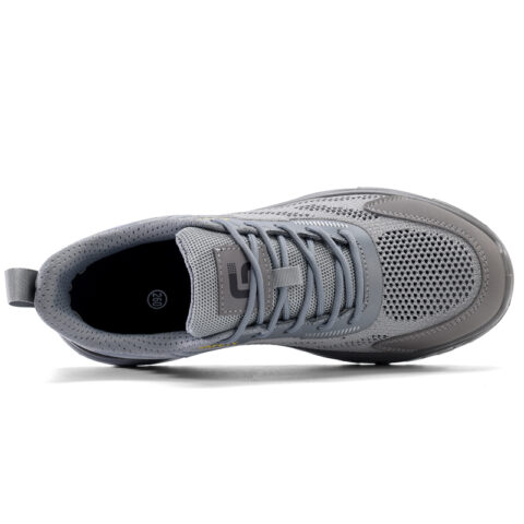 GUYISA Textile, Mesh Impact Resistant, Slip Resistant, Abrasion Resistant Low top Outdoor Shoes Men’s Gray