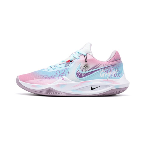 Nike Precision 6 Cherry Blossoms Mesh Cushioning Slip Resistant Abrasion Resistant Low top Basketball Shoes Men’s