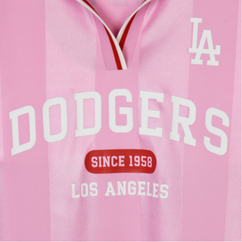 MLB Los Angeles Dodgers Retro Soccer Jerseys Women’s Pink