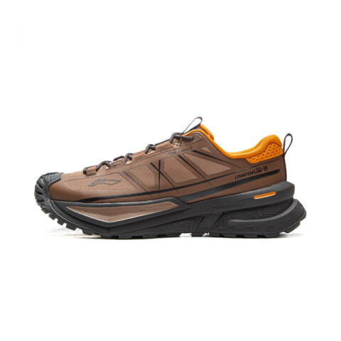 Li Ning Outdoor CF Tracing, Xingchuan SE Sports Low top Hiking Shoes Unisex Brown Ice Orange
