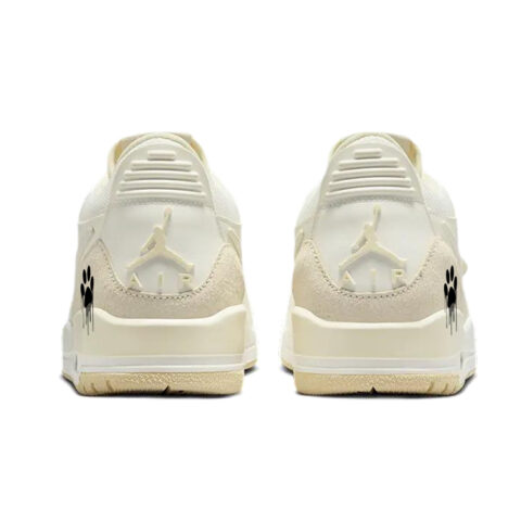 Jordan Legacy 312 Vintage Basketball Shoes Unisex Low Top Gray/White