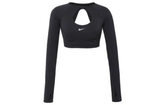 Nike Women's Long Sleeve Crop Top Black