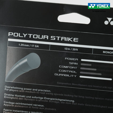 YONEX Tennis Racket Strings Polyester 12m Multicolor
