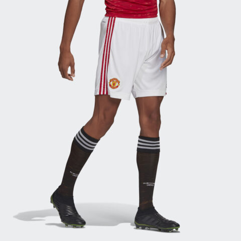 Adidas Manchester United Soccer Bottoms Men’s White Moderate Sports Shorts