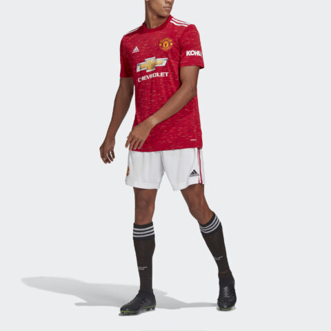 Adidas Manchester United Soccer Bottoms Men’s White Moderate Sports Shorts