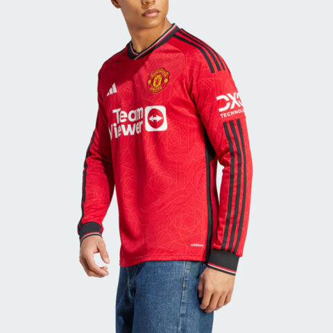 Adidas Manchester United 23/24 Long Sleeve Home Jersey