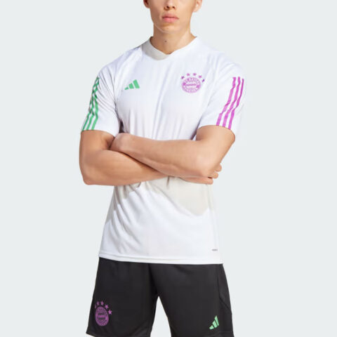 Adidas FC Bayern Soccer Jerseys Men’s White Moderate Straight Fit