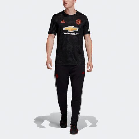 Adidas Manchester United Soccer Jerseys Men’s Black Moderate Straight Fit