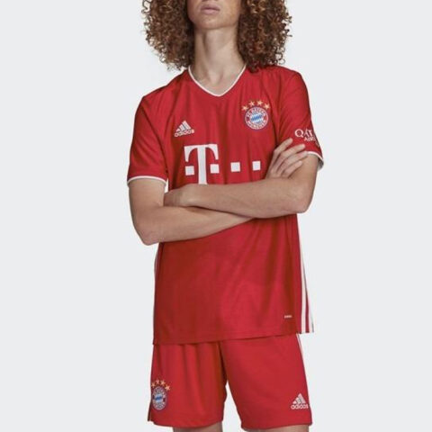 Adidas Bayern Munich Black Soccer Jerseys Men’s Red Moderate Straight Fit
