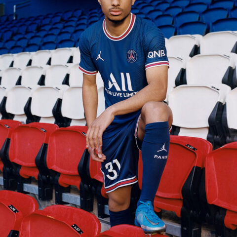 Nike X Paris Saint Germain 2021/22 Stadium Soccer Home Jersey
