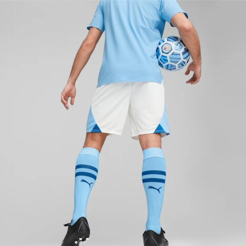 PUMA Manchester City Home Jersey Collection Soccer Bottoms Men’s White Moderate Straight Fit Pants
