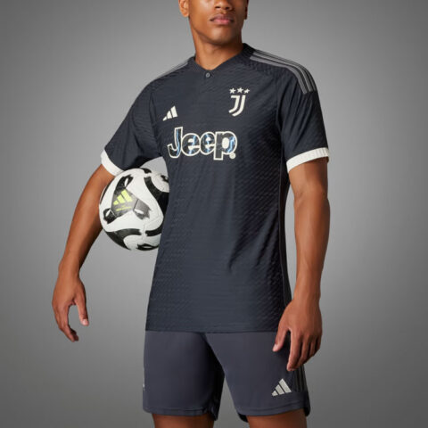 Adidas Juventus Soccer Jerseys Men’s Black Moderate Straight Fit