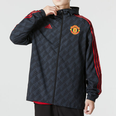 Adidas Manchester United Soccer Jerseys Men’s Black Moderate Straight Fit