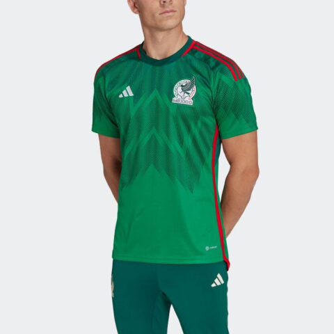 Adidas Mexico Soccer Jerseys Men’s Green Moderate Straight Fit