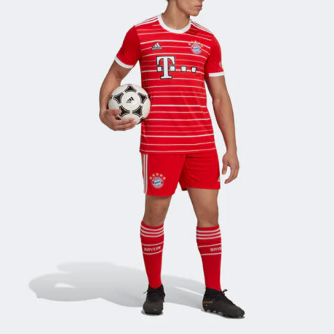 Adidas Bayern Munich Soccer Bottoms Men’s Red Moderate Straight Fit Pants