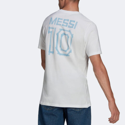Adidas Messi Soccer Jerseys Men’s White Moderate Straight Fit