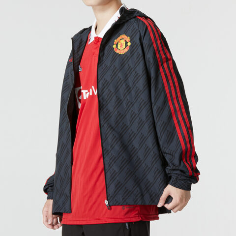 Adidas Manchester United Soccer Jerseys Men’s Black Moderate Straight Fit