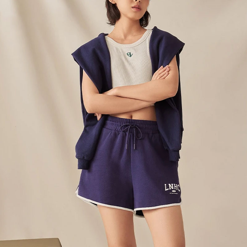 Li Ning Sports Fashion Collection Sports Shorts Women’s Dark Pea Blue