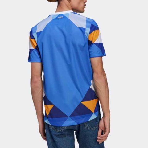 Adidas Soccer Jerseys Unisex Blue Moderate Straight Fit