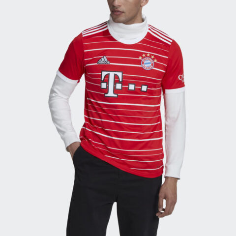 Adidas Bayern Munich Black Soccer Jersey Men’s Red