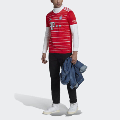Adidas Bayern Munich Black Soccer Jersey Men’s Red