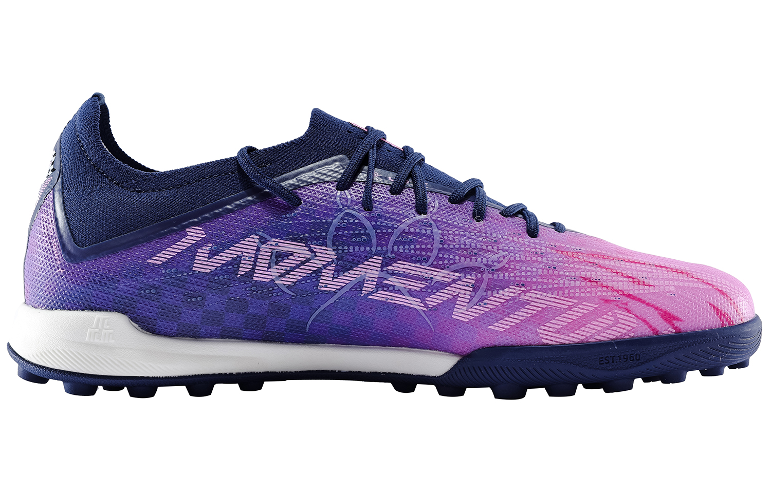 KELME Shadow 2.0 Soccer Shoes Unisex Dark Blue Neon Pink