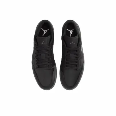 Jordan Air Jordan 1 Slip Resistant, Abrasion Resistant, Breathable Low top Basketball Shoes Unisex Black