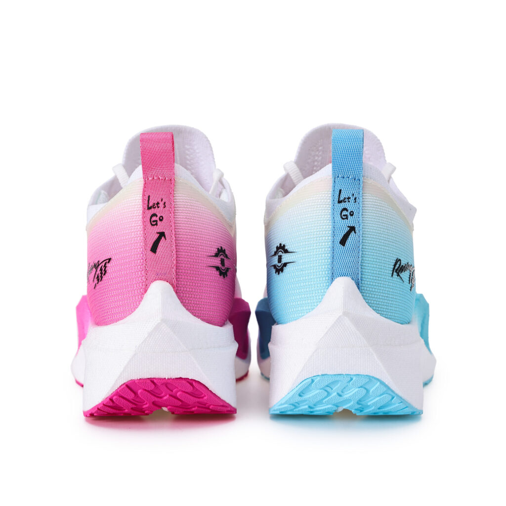 AISU Cushioning Support Balance Low top Carbon Plate Long Distance Running Shoes Unisex Spring Garden Pink