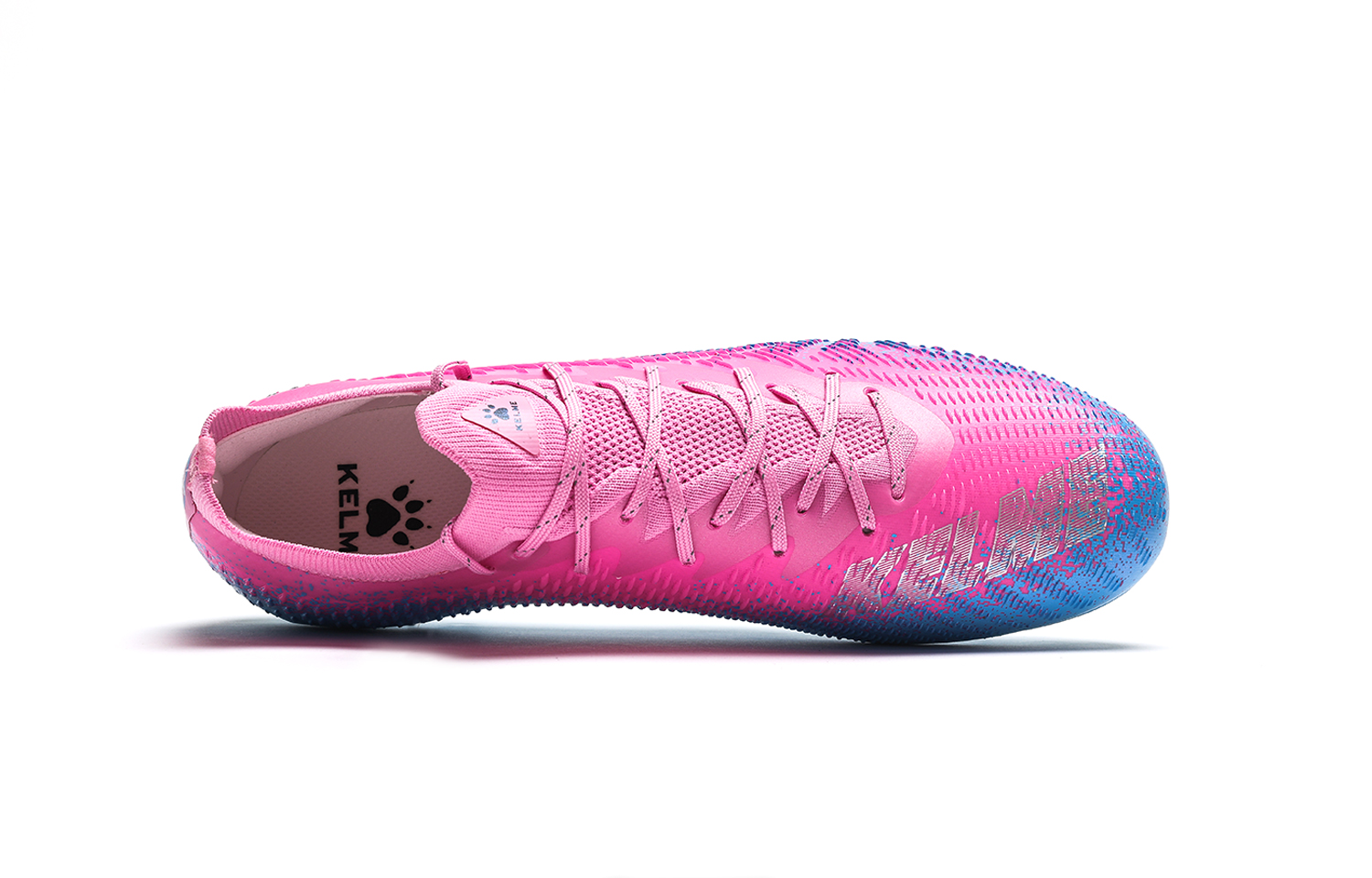 KELME Gale 2.5 MG Multi Ground Cushioning Slip Resistant Abrasion Resistant Soccer Shoes Unisex Pink Blue