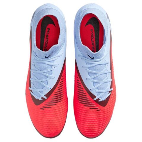 Nike Phantom 6 Slip Resistant, Abrasion Resistant, Breathable Soccer Shoes Unisex Blue Red