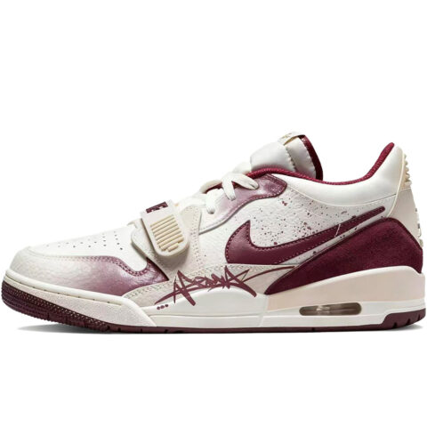 Jordan Legacy 312 Abrasion Resistant Low top Vintage Basketball Shoes Men’s White Red