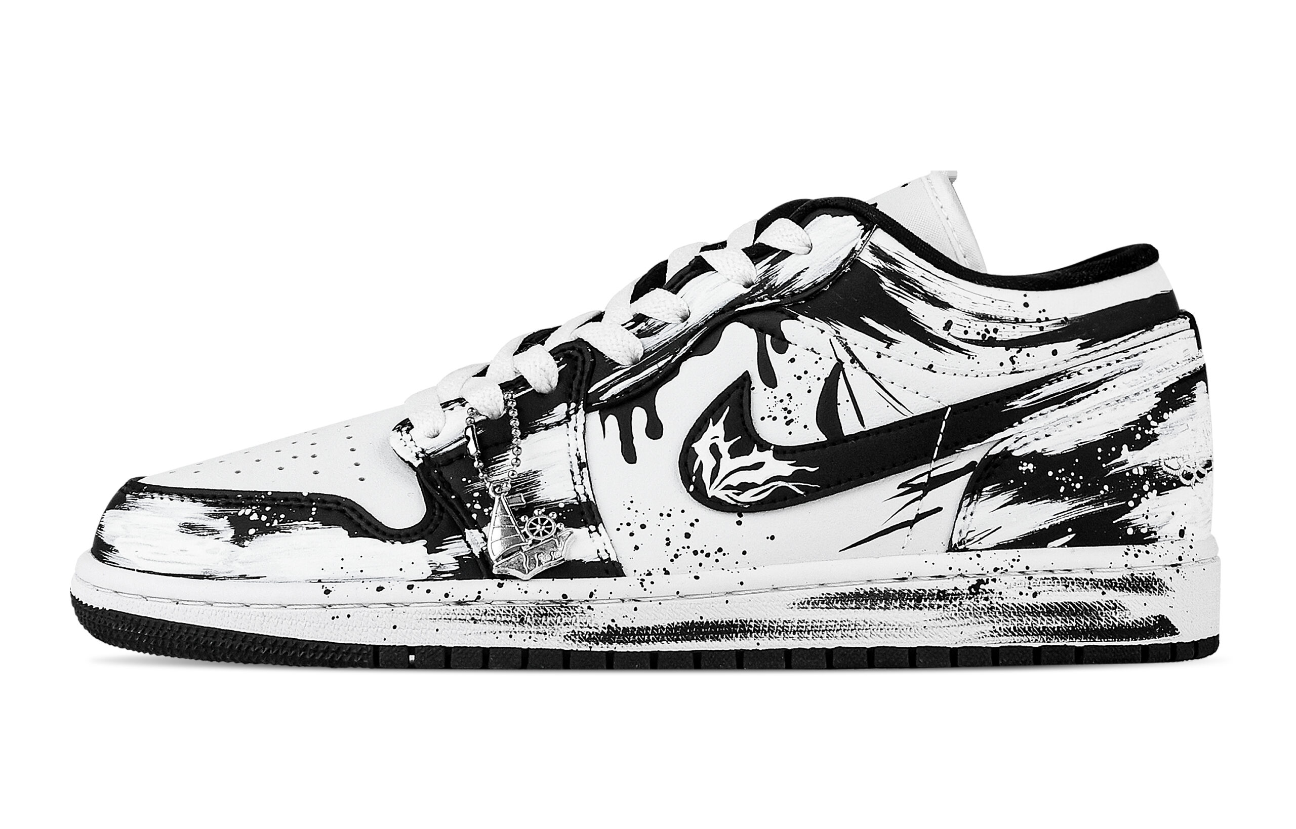 Jordan Air Jordan 1 Vintage Basketball Shoes Unisex Low Top White