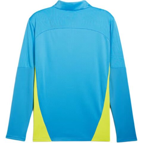 PUMA Manchester City Quarter Zip Soccer Jersey Men’s Blue Yellow