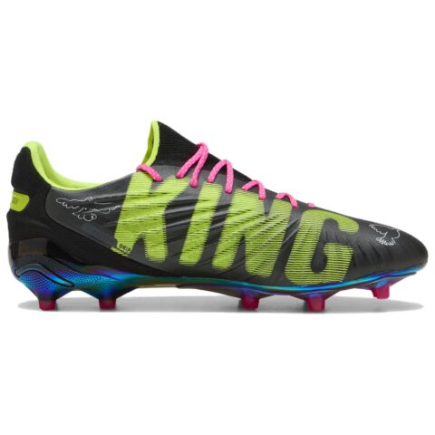 KIDSUPER x PUMA King Ultimate AG Artificial Ground FG Firm Ground Abrasion Resistant Soccer Shoes Unisex Black