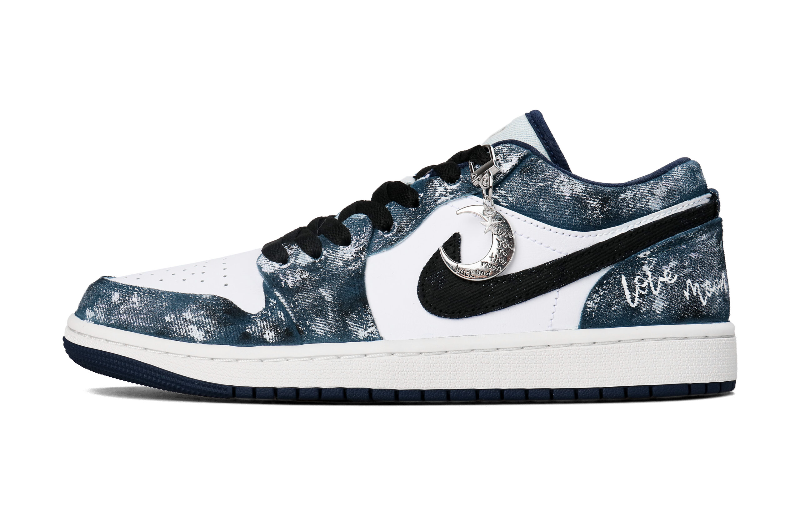 Jordan Air Jordan 1 Extreme Custom, Starlight Curtain Abrasion Resistant Abrasion Resistant Low top