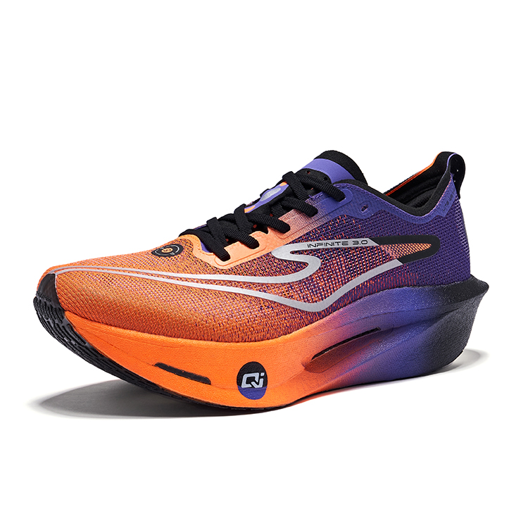 Erke Blue World 3.0 Running Shoes Men’s Low Top Fluorescent Bright Orange Signal Purple