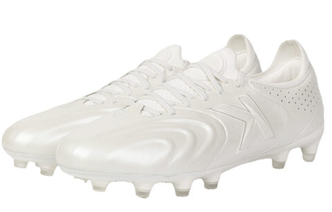 KELME Grail Collection FG Firm Ground Slip Resistant, Abrasion Resistant, Breathable Soccer Shoes Men’s White