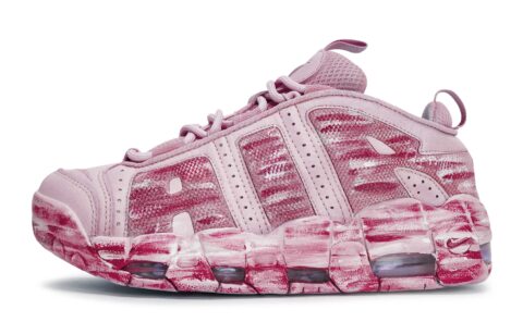 Nike Air More Uptempo Vintage Basketball Shoes Unisex Low Top Pink