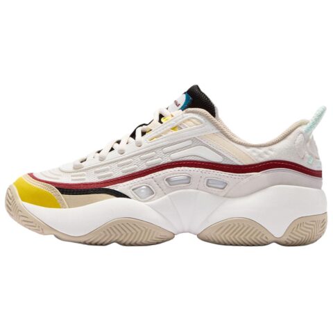 Pigalle x FILA FUSION FIRE Flame Shoes Textile, Synthetic Leather Low top Vintage Basketball Shoes Women’s Beige