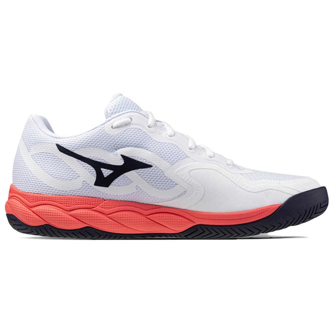 Mizuno WAVE ENFORCE COURT Megalodon Cushioning, Wear Resistant Tennis Shoes Unisex White