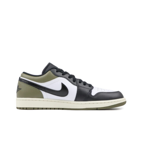 Jordan Air Jordan 1 Abrasion Resistant Low top Vintage Basketball Shoes Unisex Green