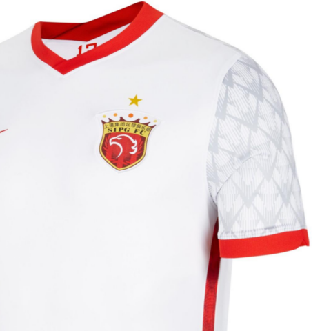 Nike Soccer Jerseys Men’s White/White/Challenge Red Moderate Straight Fit