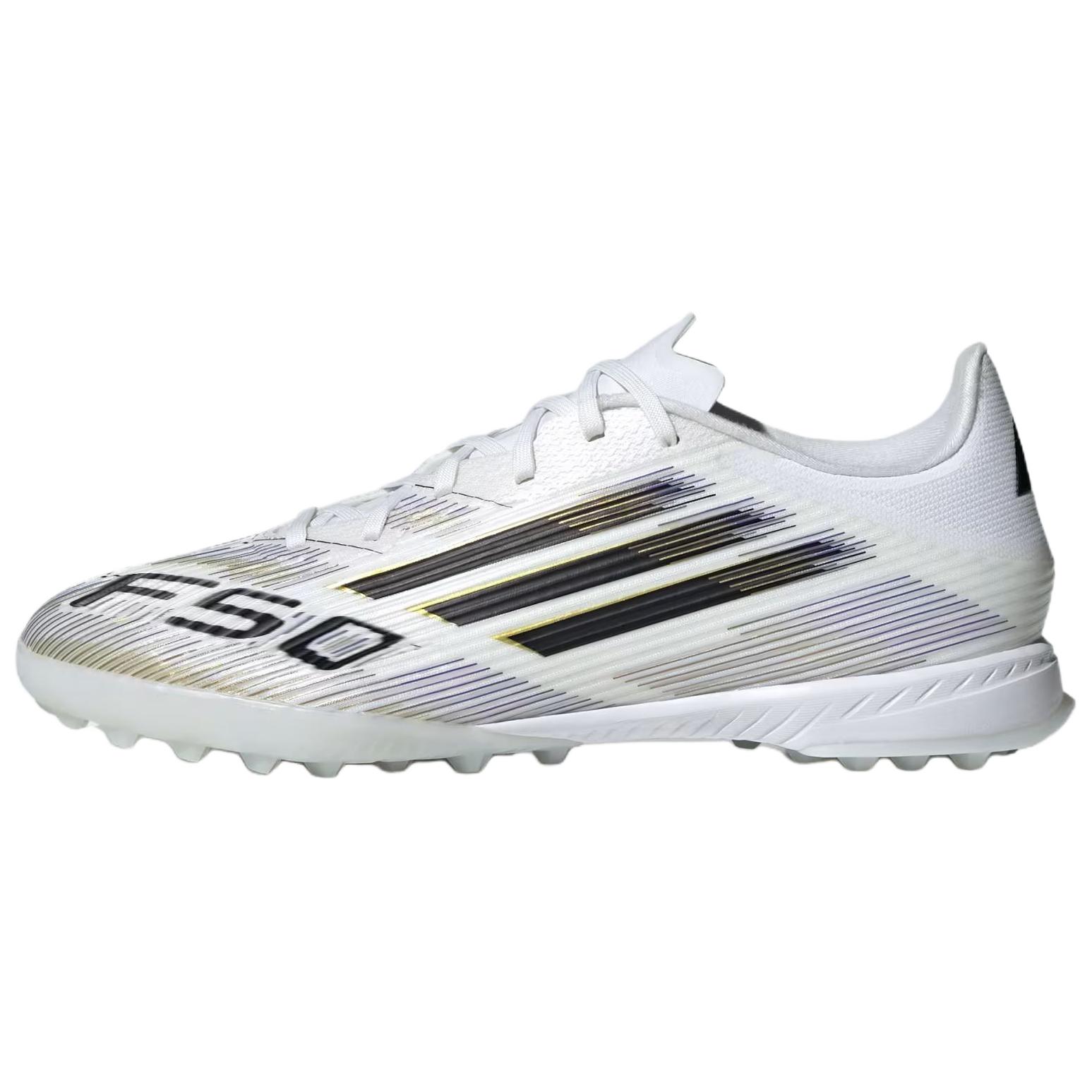 Adidas F50 League Slip Resistant Abrasion Resistant Soccer Shoes Unisex White