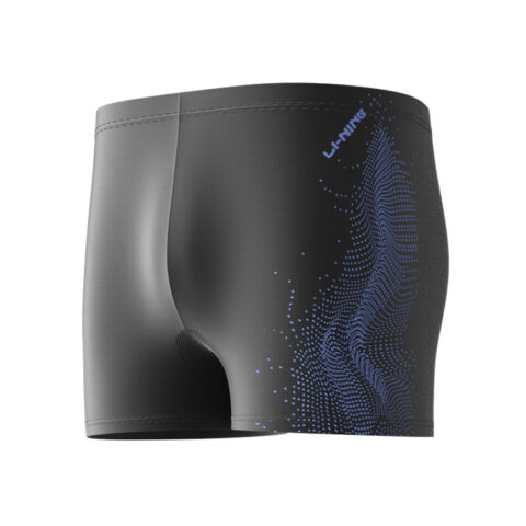 Li Ning Swimming Shorts Men’s Moderate Square Leg Swim Trunks